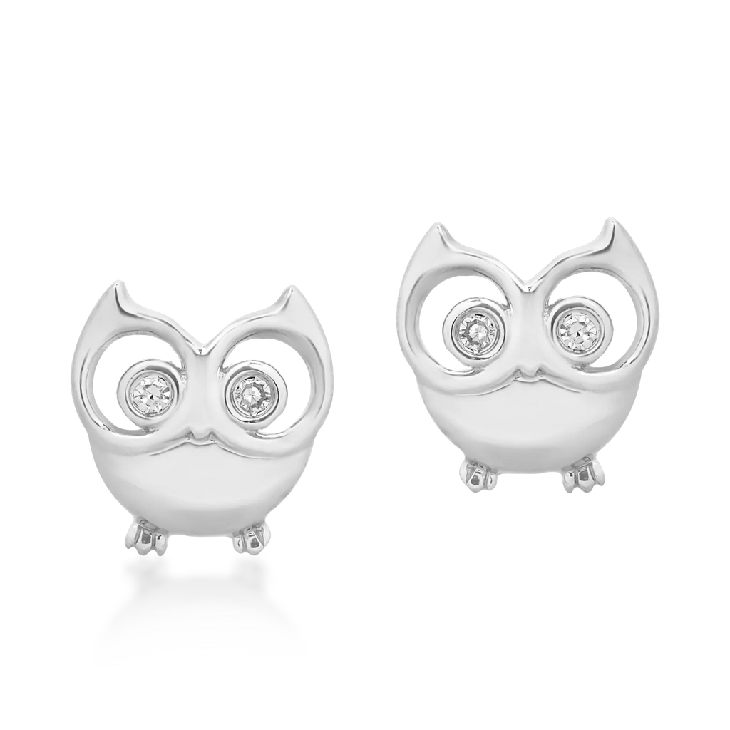 Owl Diamond Kids earrings