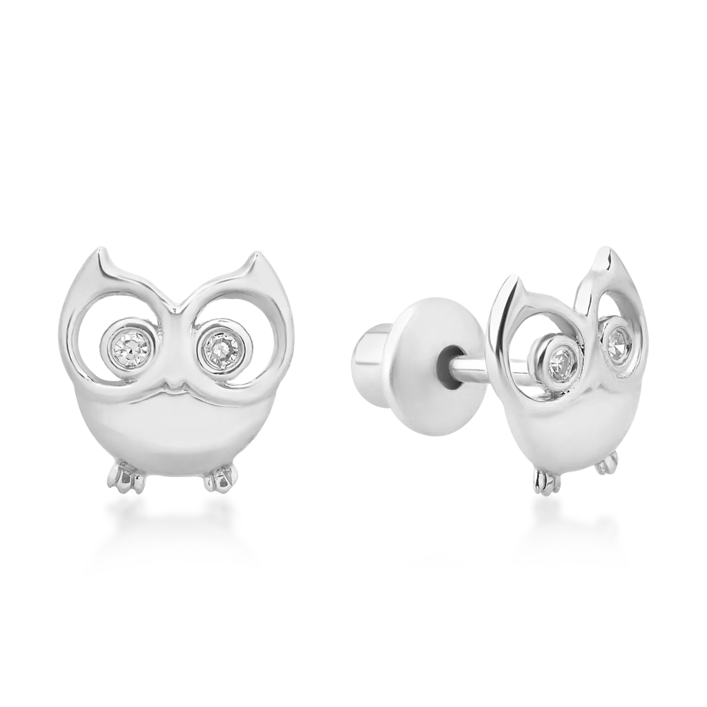 Owl Diamond Kids earrings