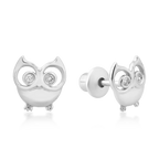 Owl Diamond Kids earrings