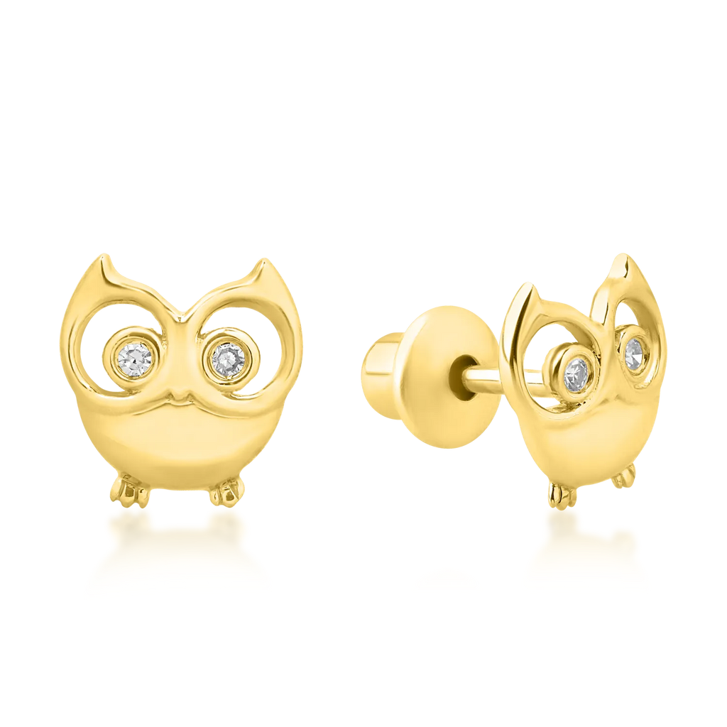 Owl Diamond Kids earrings