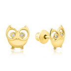 Owl Diamond Kids earrings