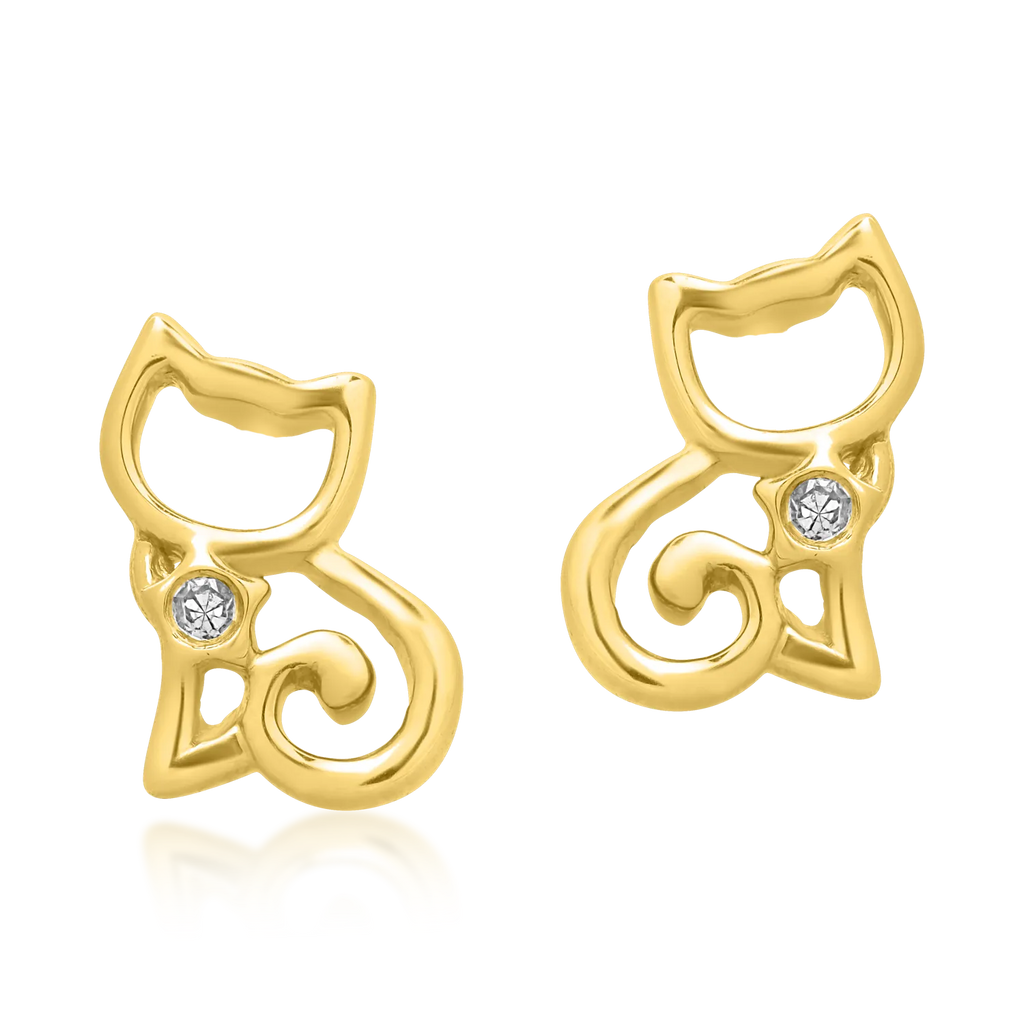 Cat Diamond Kids earrings
