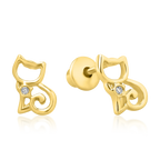 Cat Diamond Kids earrings