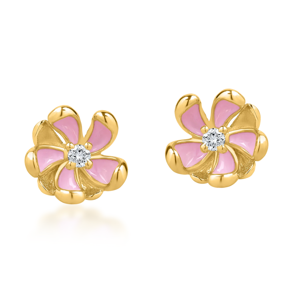 Flower Diamond Kids earrings