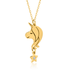 Unicorn Diamond Kids Pendant (Without Chain)