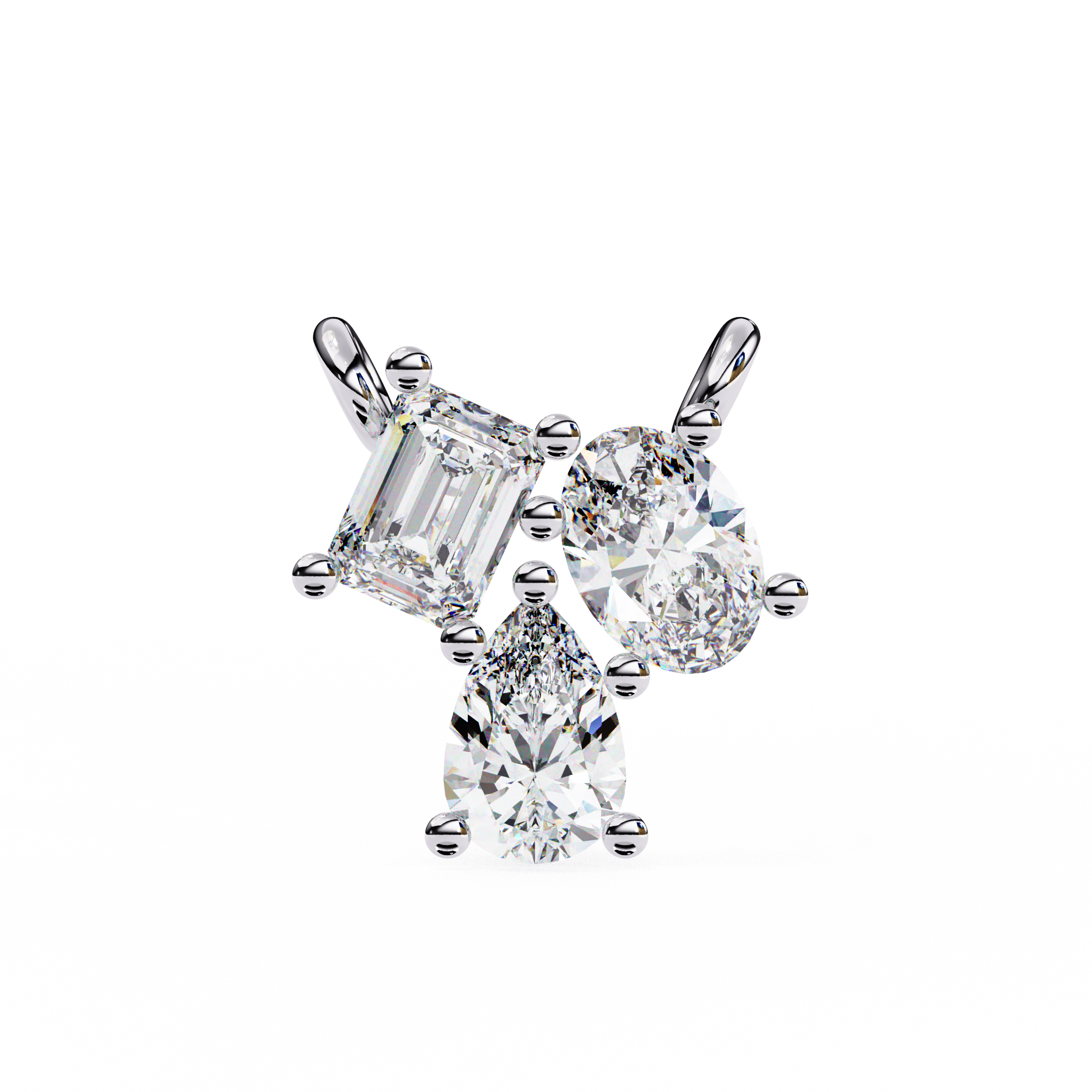 Gianna Three Sone Pendant