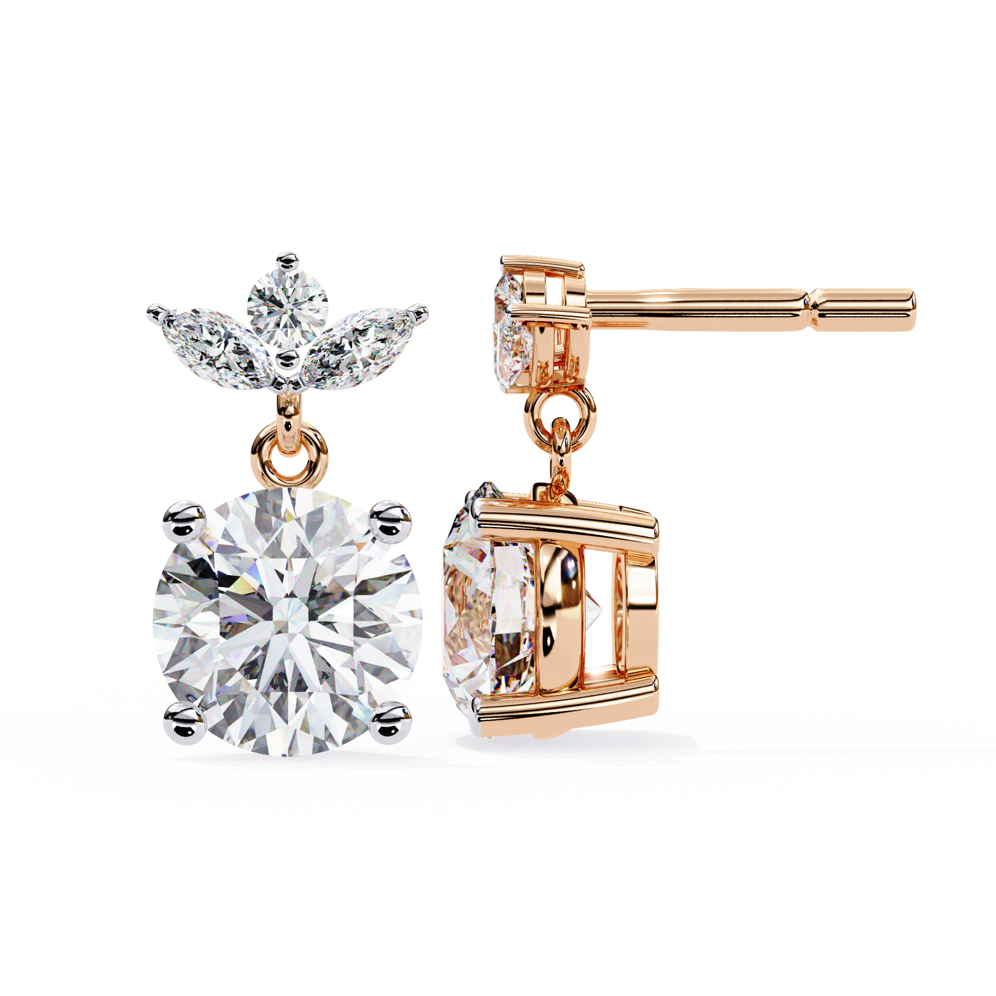 Gloria Solitaire Earring