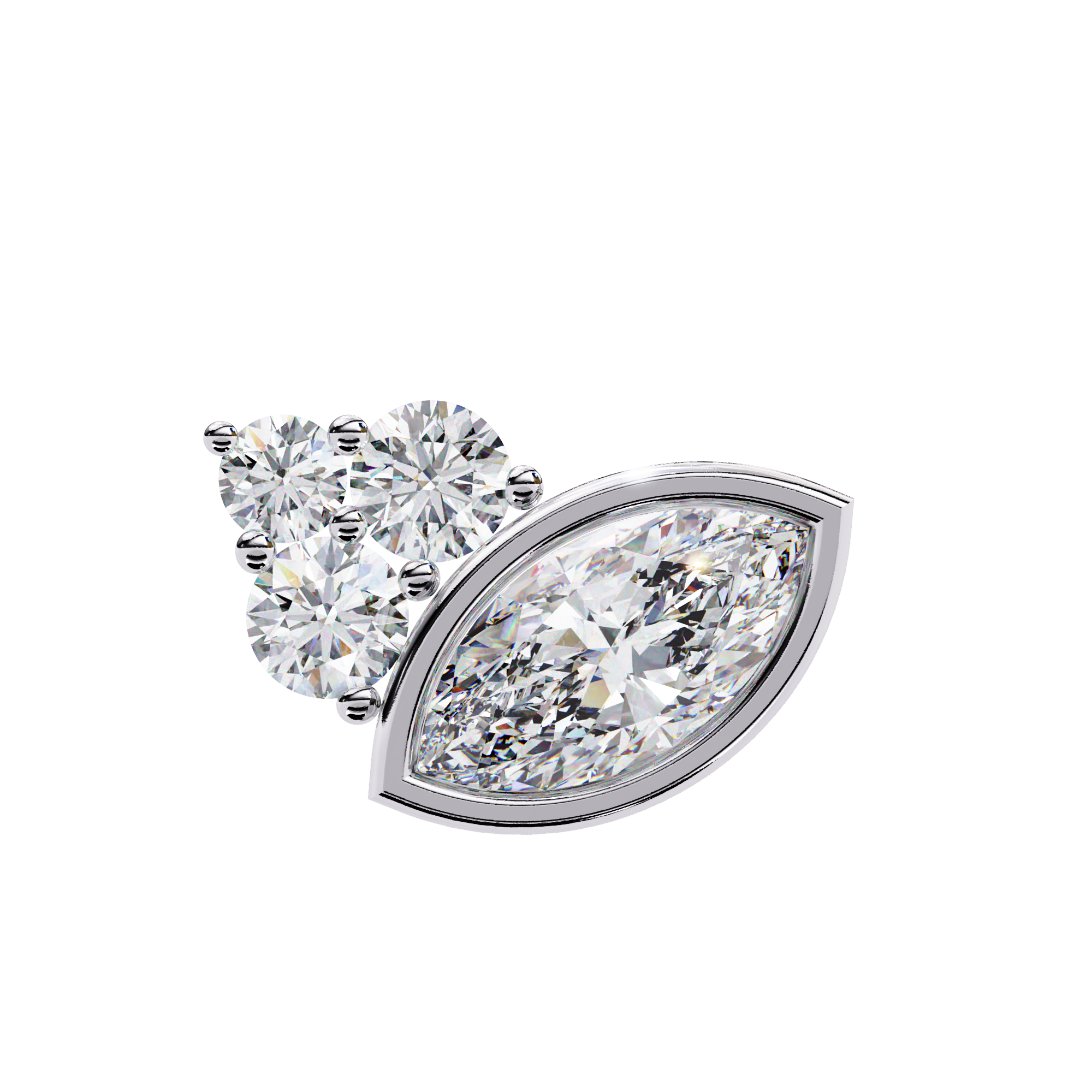 Titania Solitaire Earring