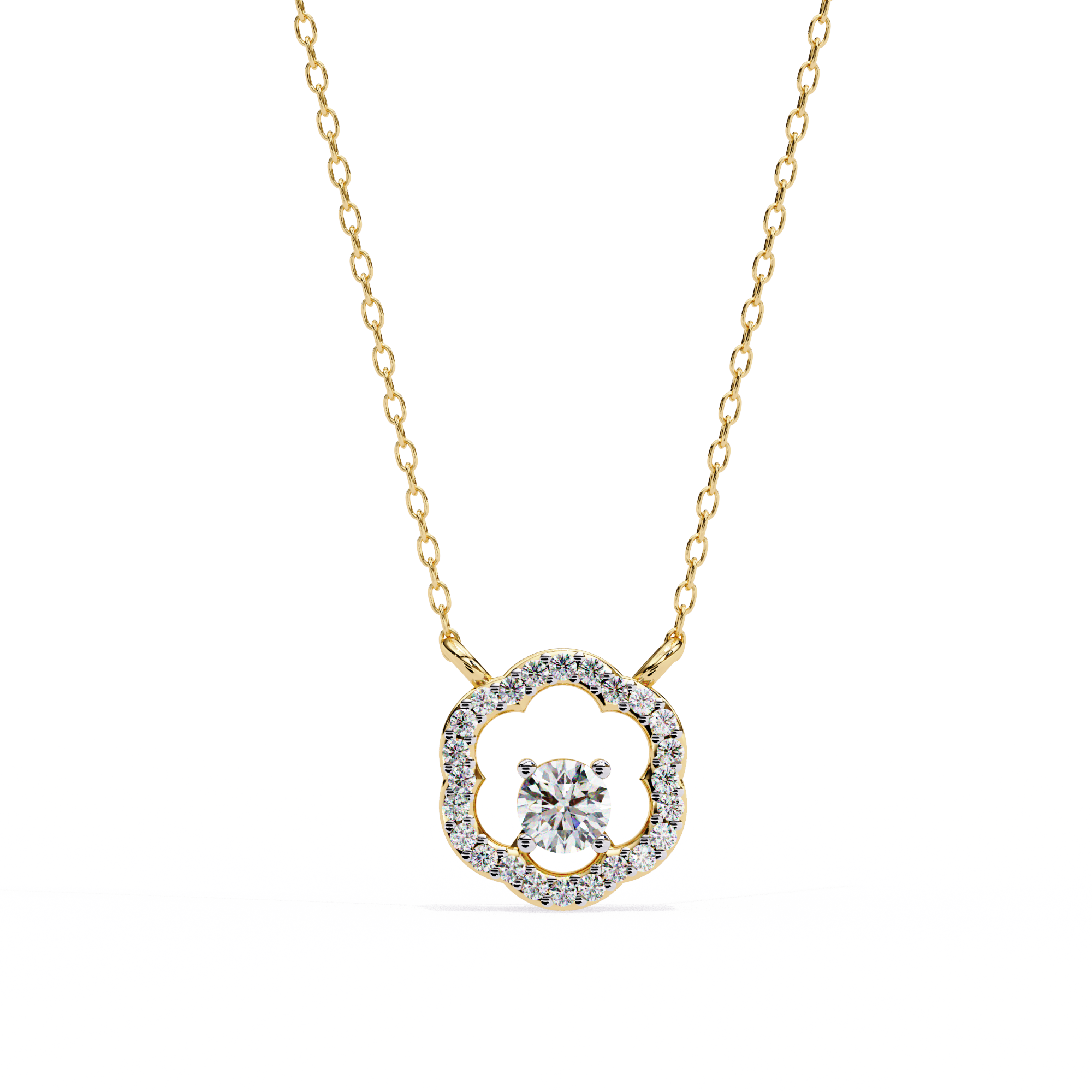 Paisley Solitaire Pendant