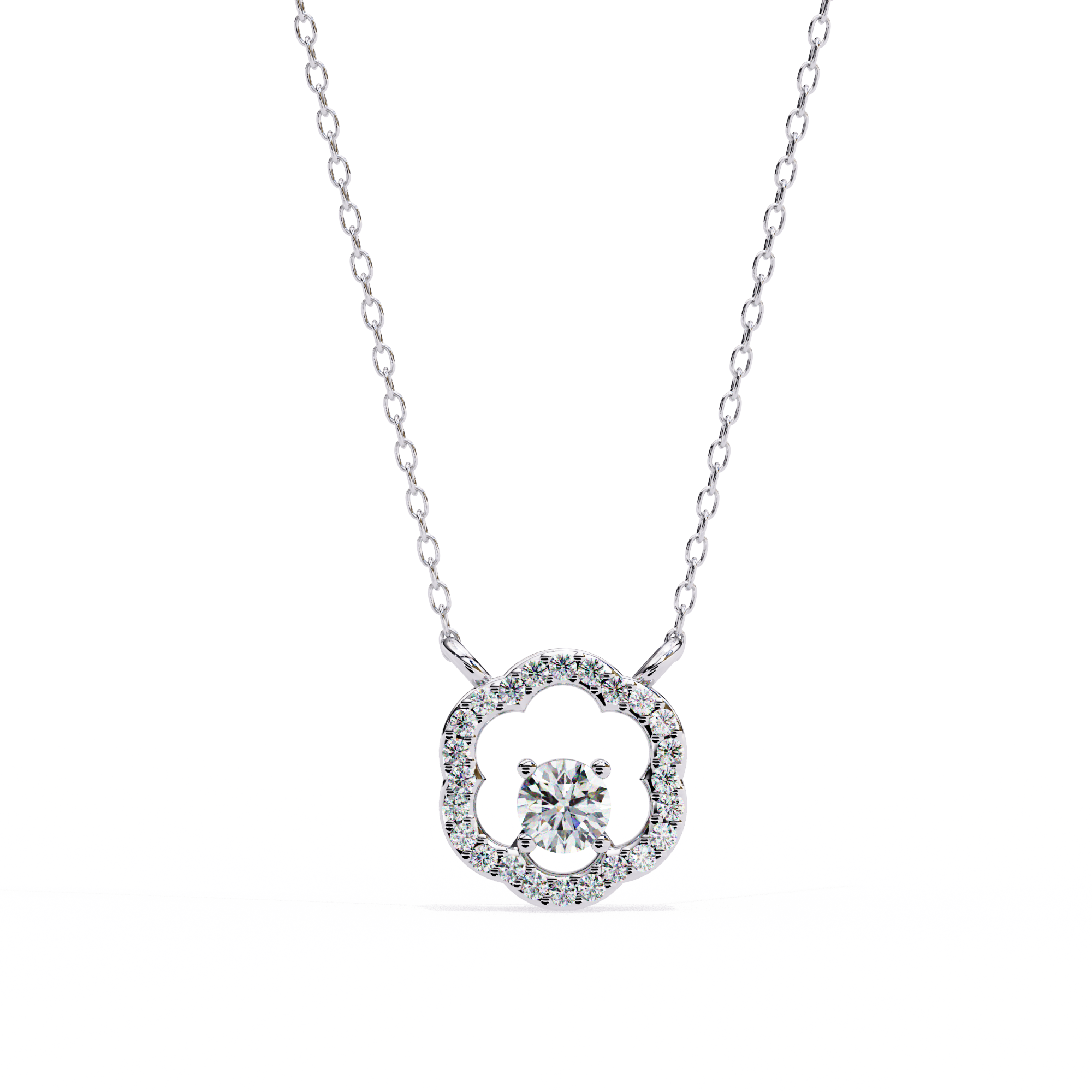 Paisley Solitaire Pendant