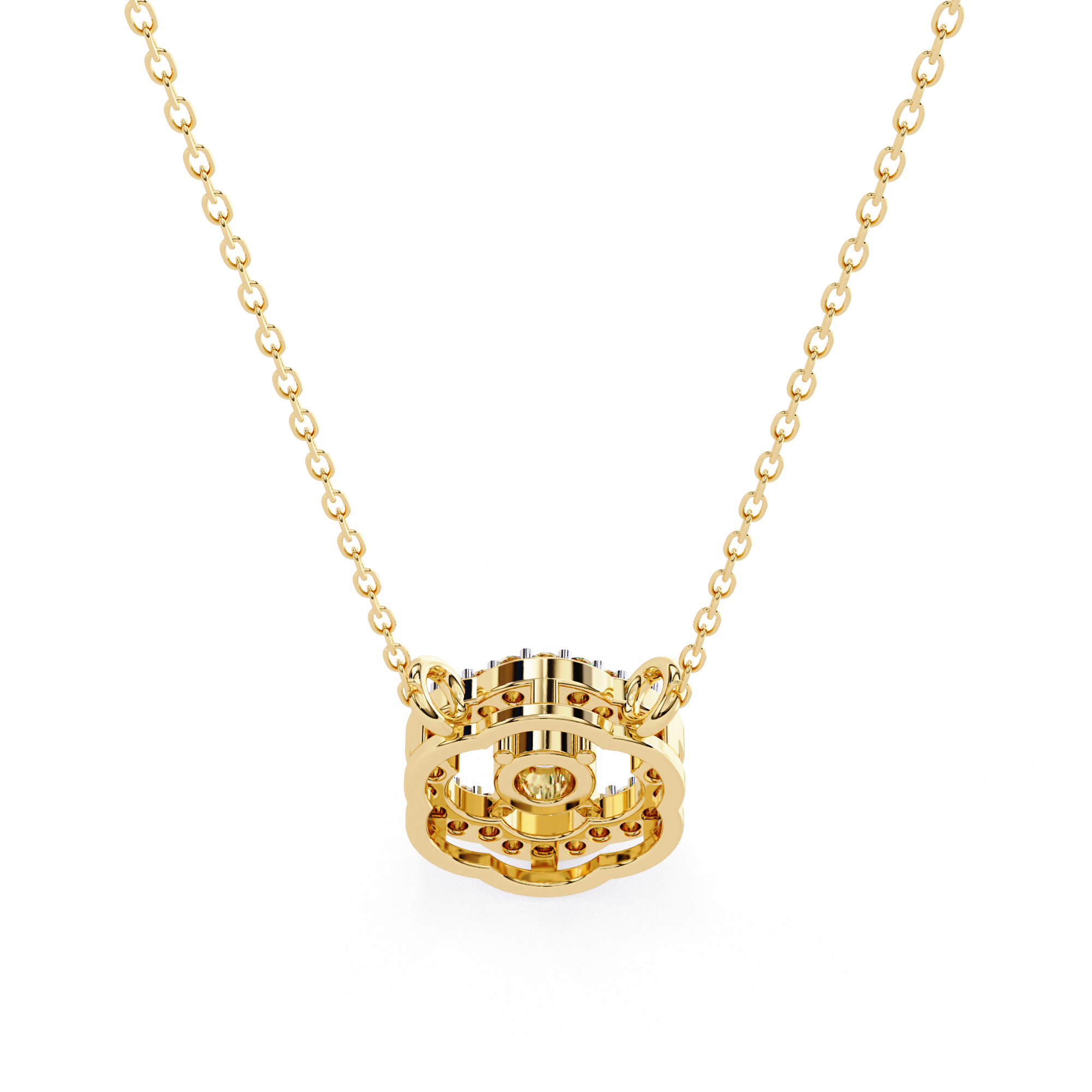 Paisley Solitaire Pendant