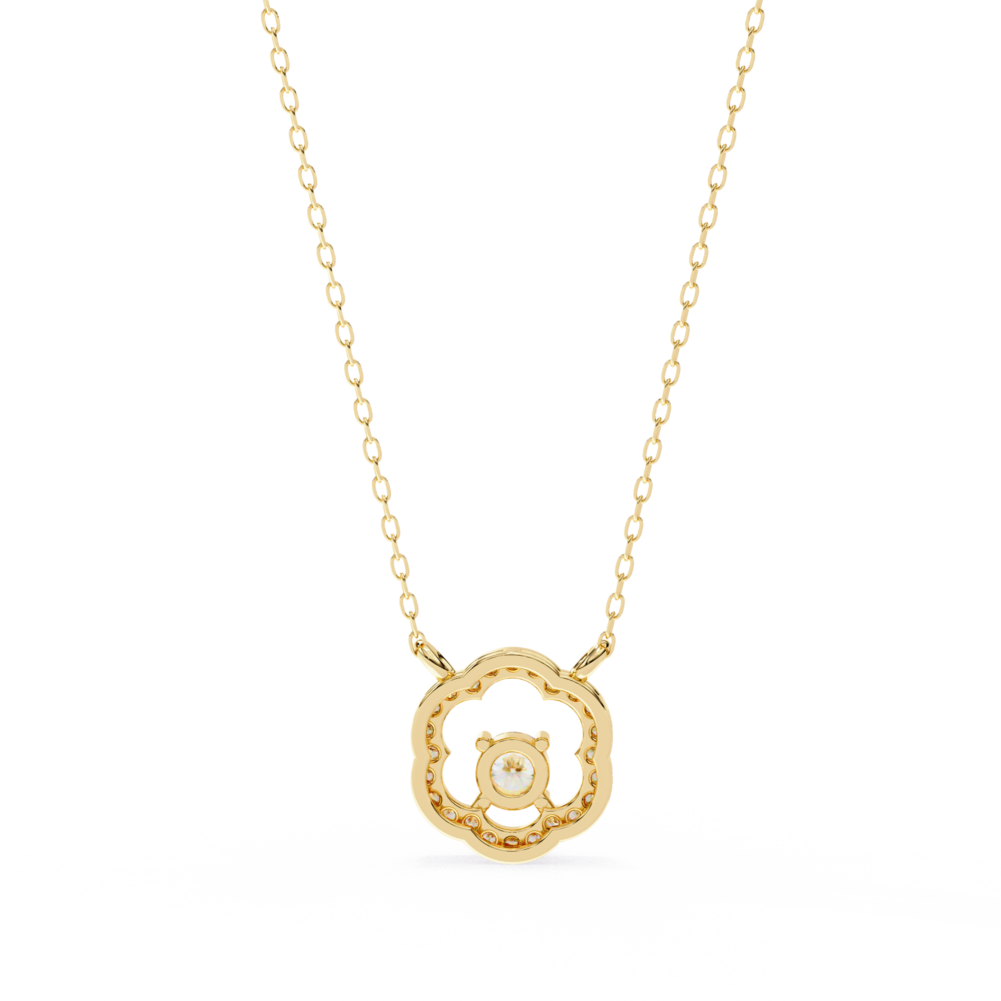 Paisley Solitaire Pendant