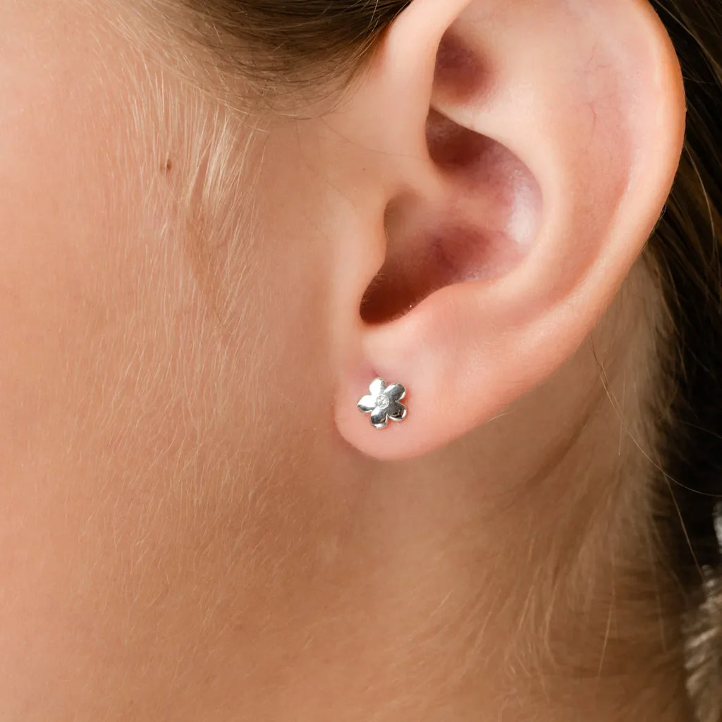 Floral  Diamond Kids earrings