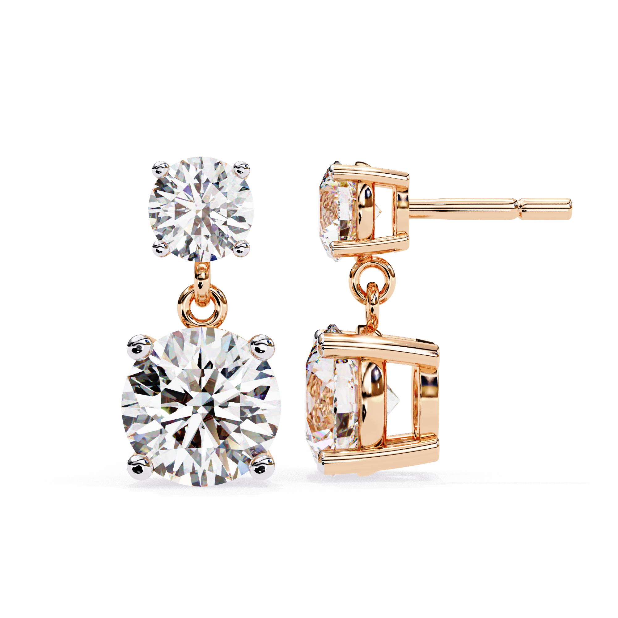 Lily Solitaire Earring