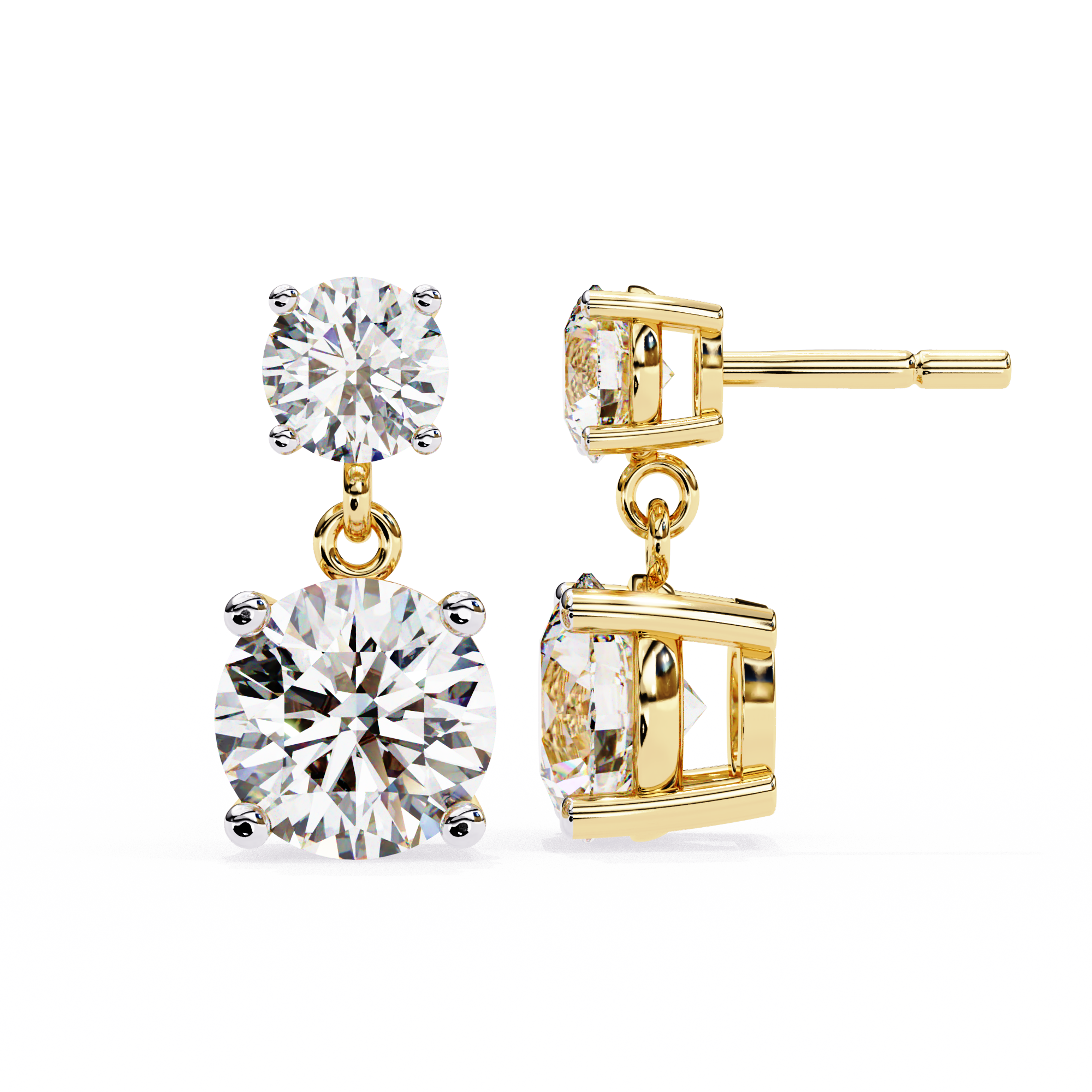 Lily Solitaire Earring
