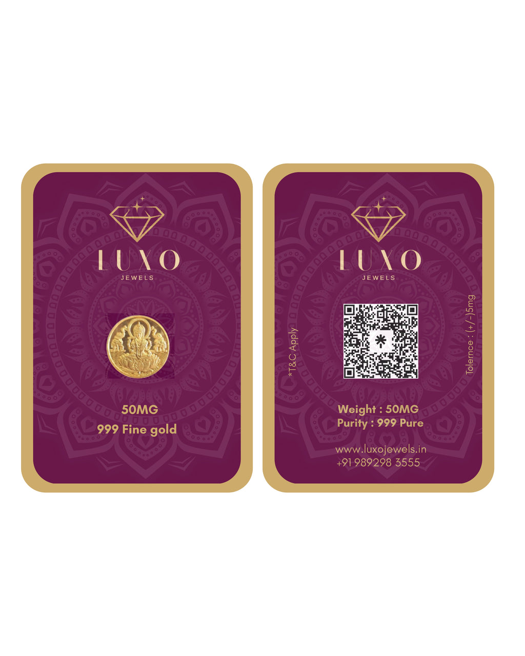 24K 999 Pure Gold Coins