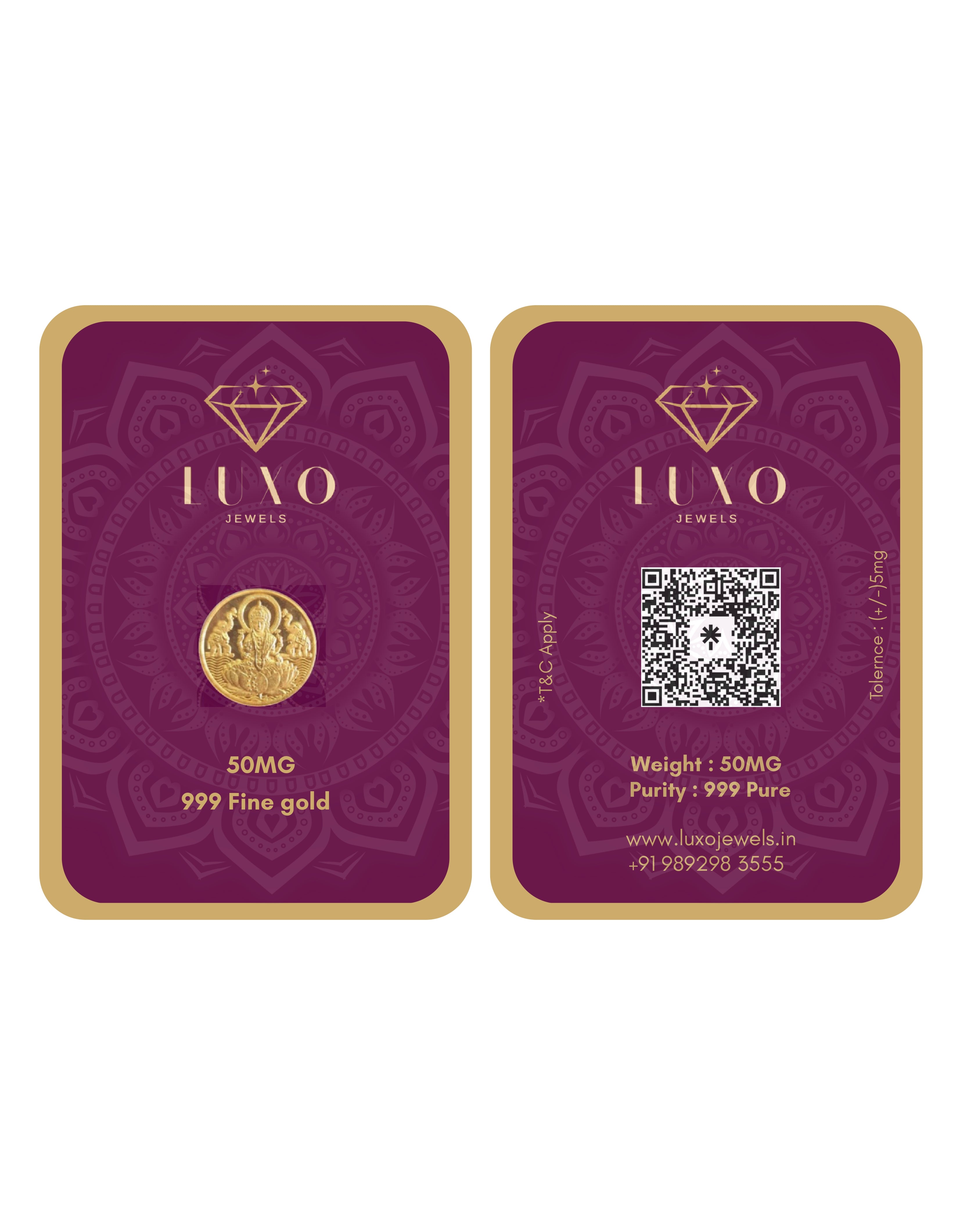 24K 999 Pure Gold Coins