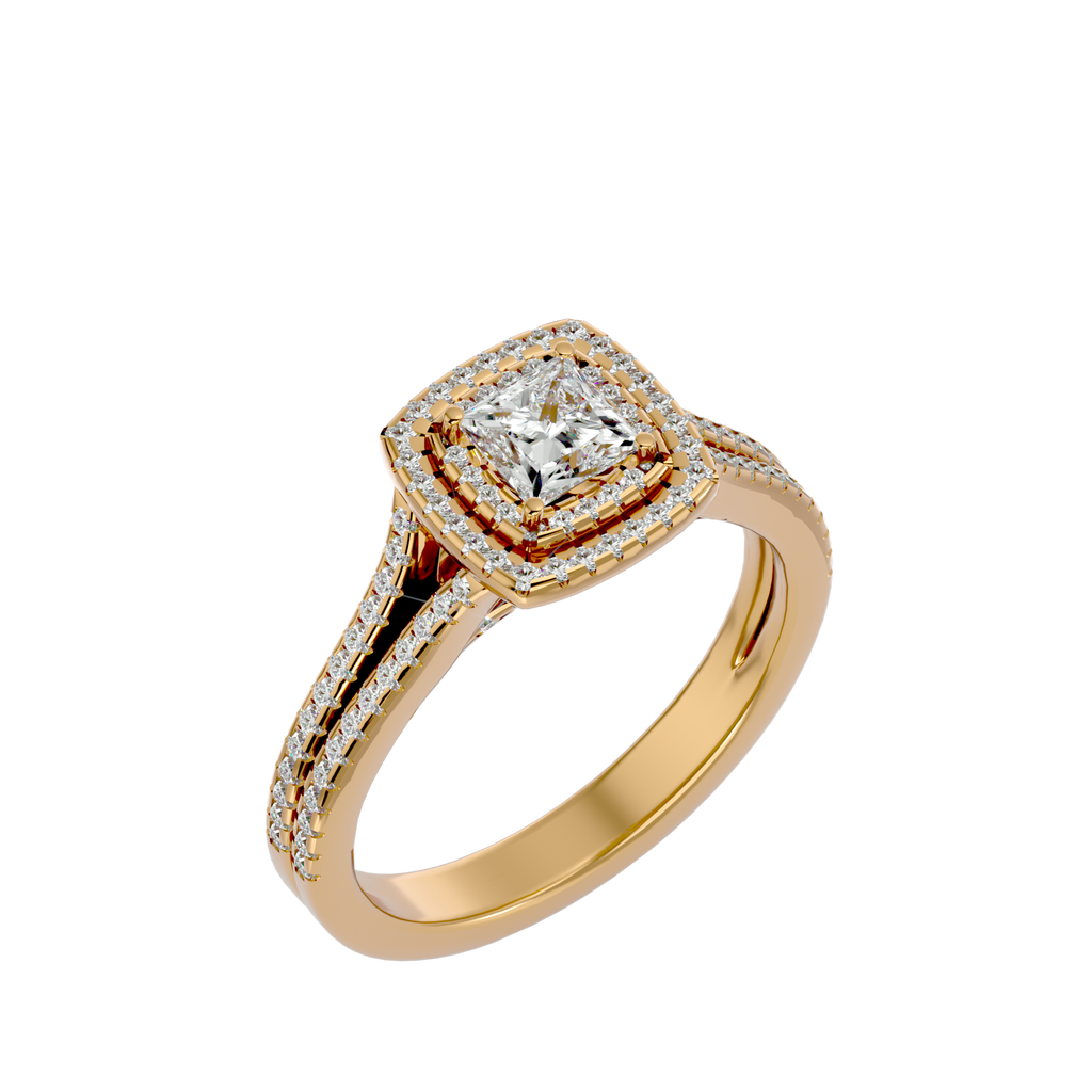 Rosa Halo Ring