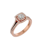Rosa Halo Ring
