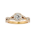 Bethany Solitaire Halo Ring