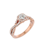Bethany Solitaire Halo Ring