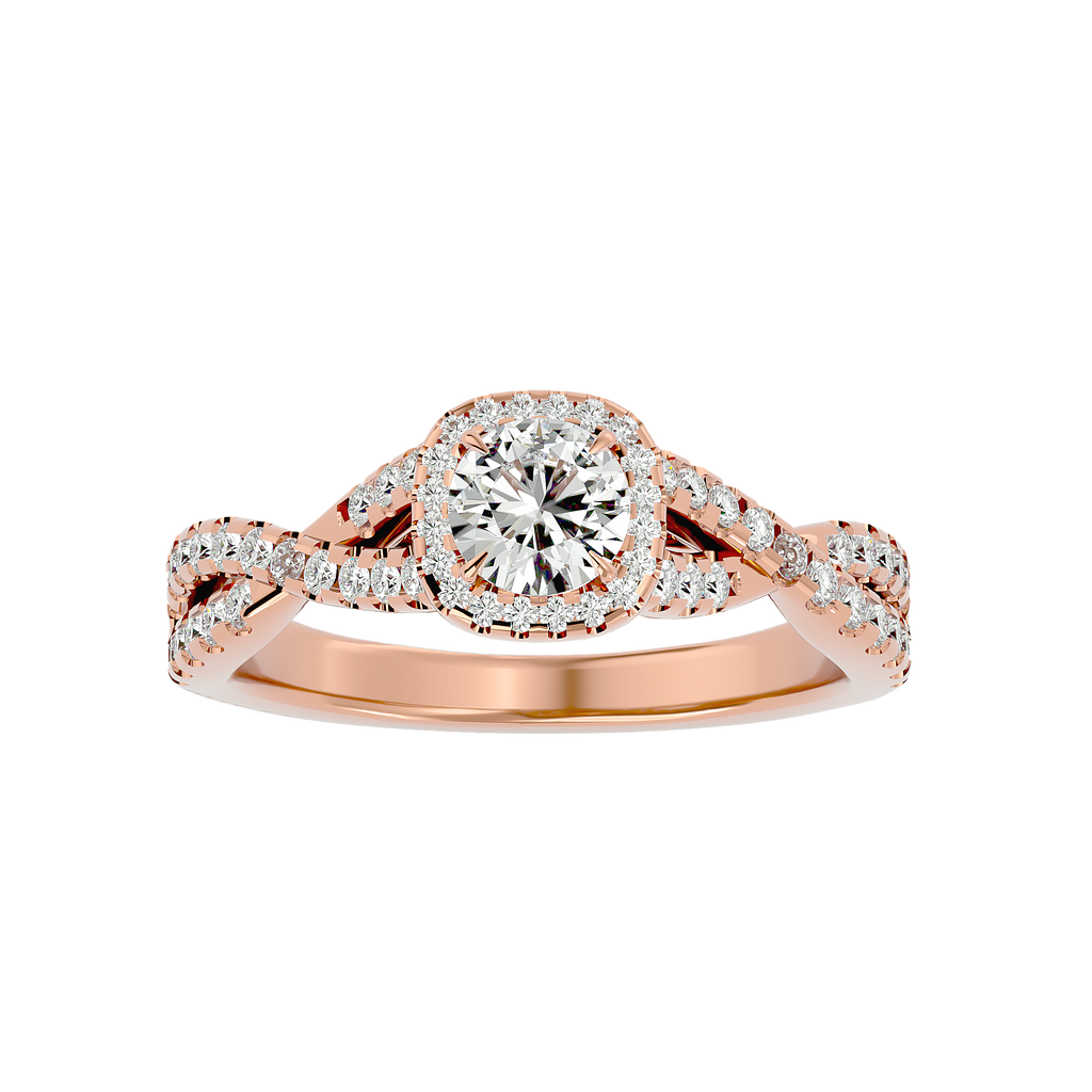 Bethany Solitaire Halo Ring