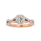 Bethany Solitaire Halo Ring