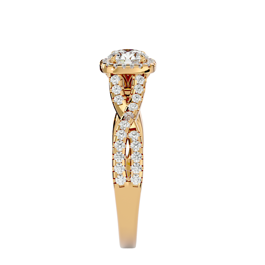 Bethany Solitaire Halo Ring