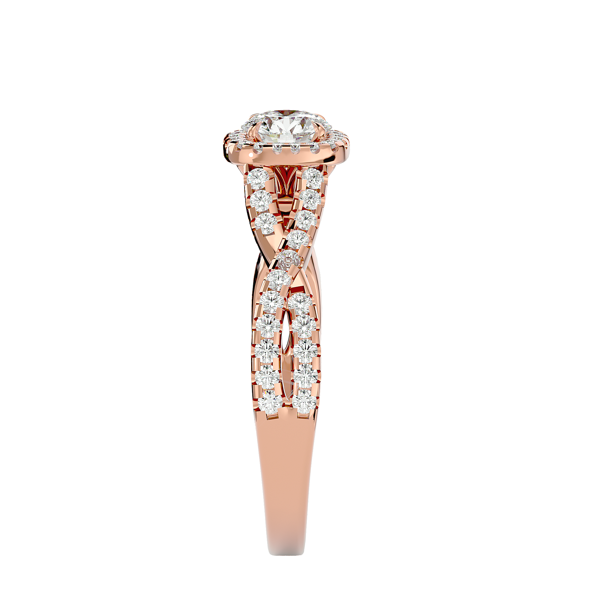Bethany Solitaire Halo Ring