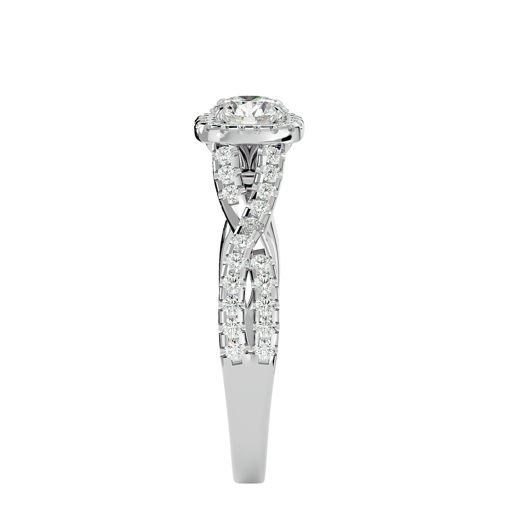 Bethany Solitaire Halo Ring