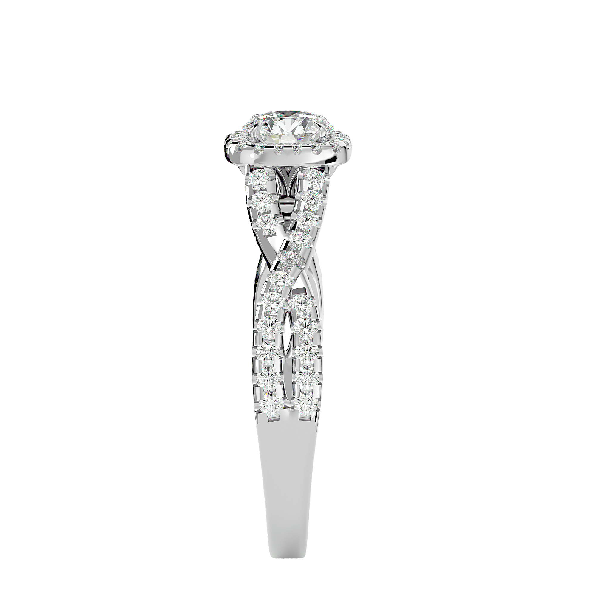Bethany Solitaire Halo Ring
