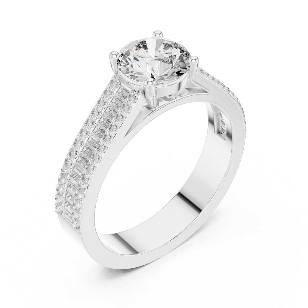 Iris Solitaire Ring