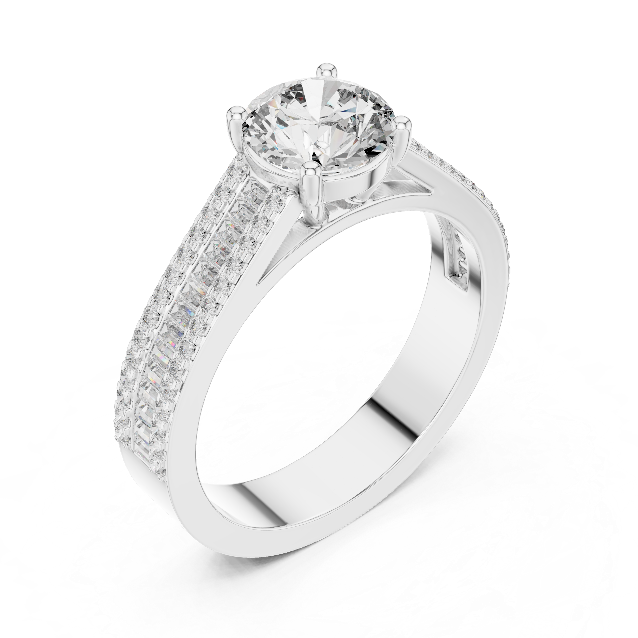 Iris Solitaire Ring