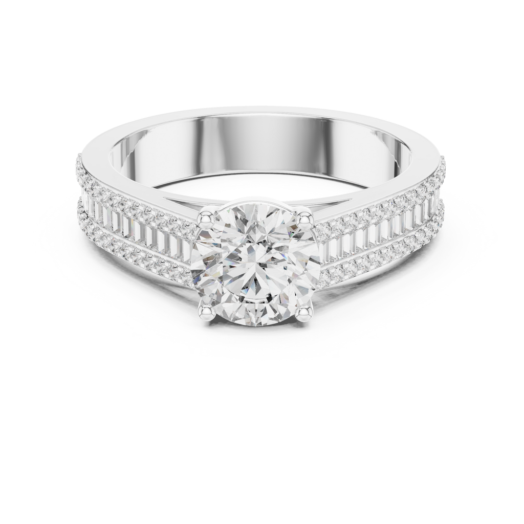 Iris Solitaire Ring