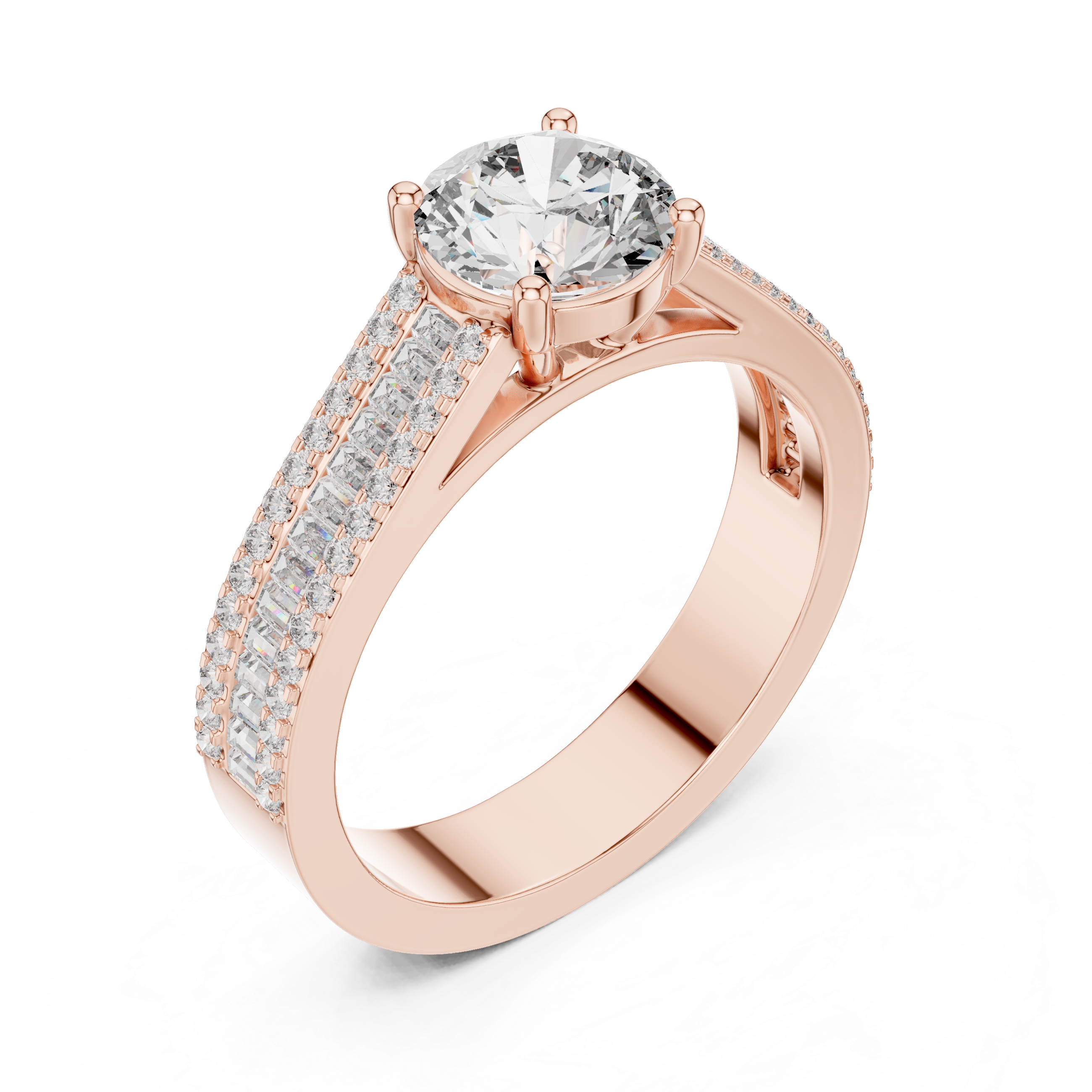 Iris Solitaire Ring