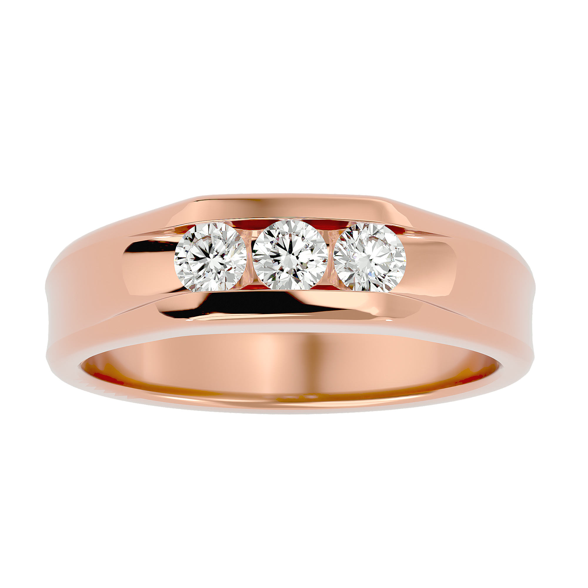 Francis Diamond Mens Studded Ring