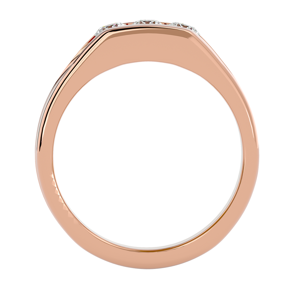 Francis Diamond Mens Studded Ring