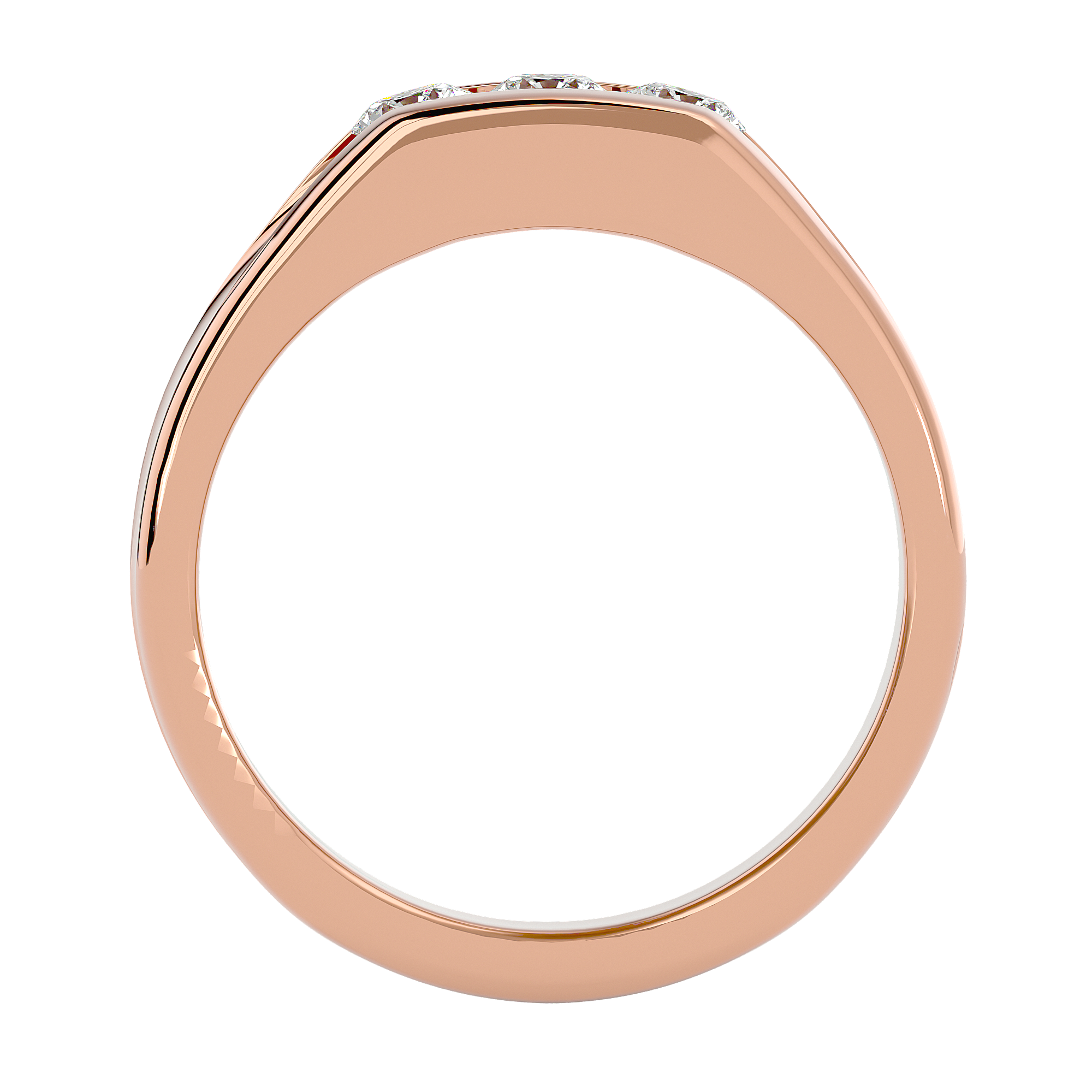 Francis Diamond Mens Studded Ring