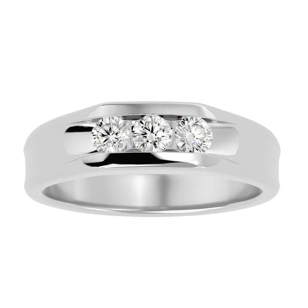 Francis Diamond Mens Studded Ring