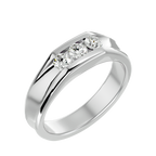 Francis Diamond Mens Studded Ring
