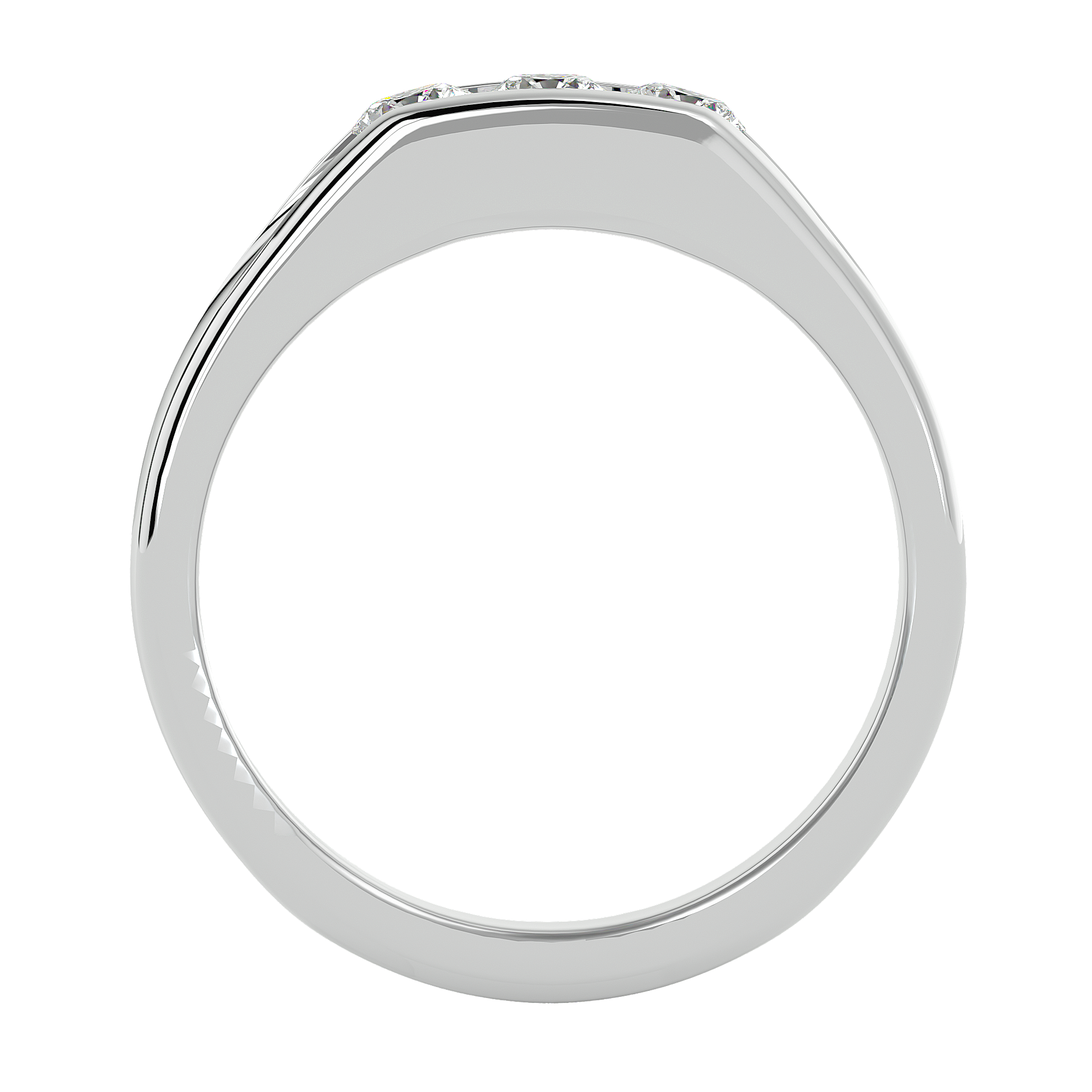 Francis Diamond Mens Studded Ring