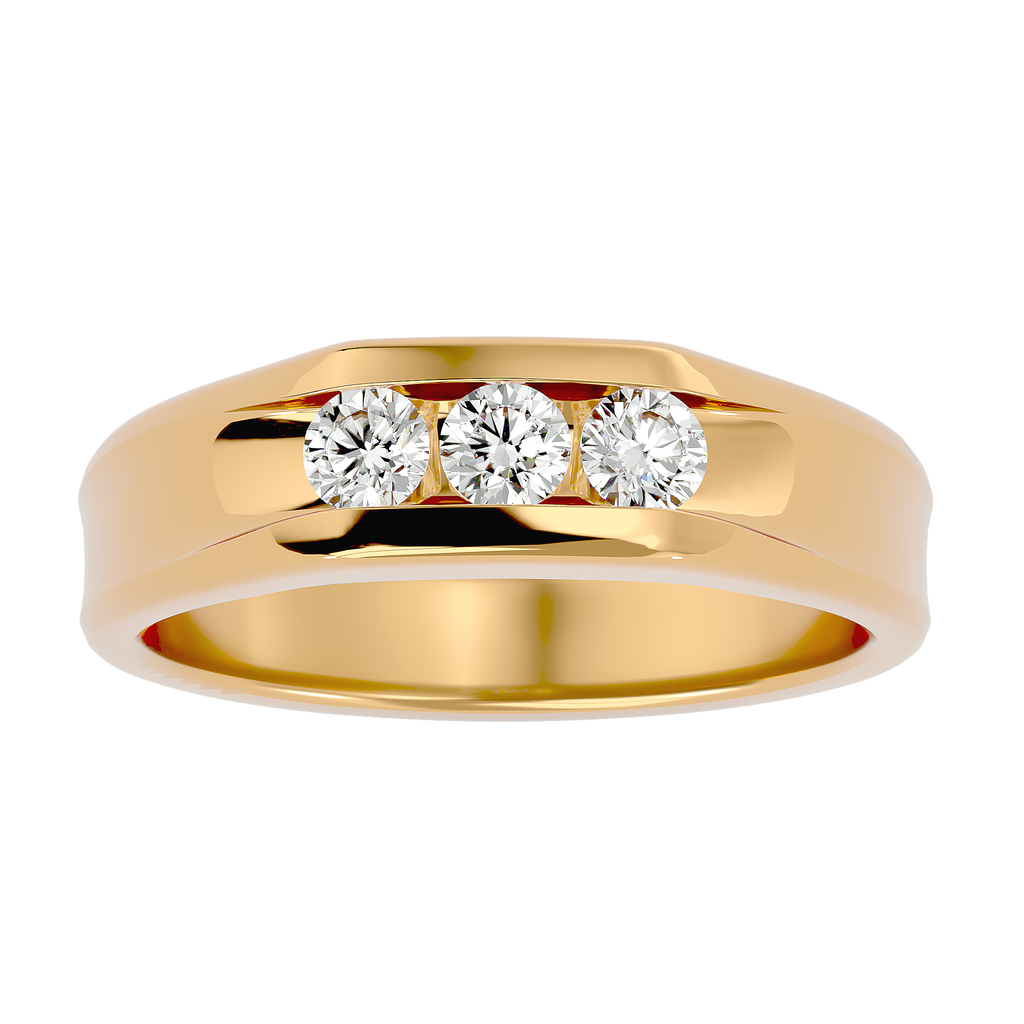 Francis Diamond Mens Studded Ring