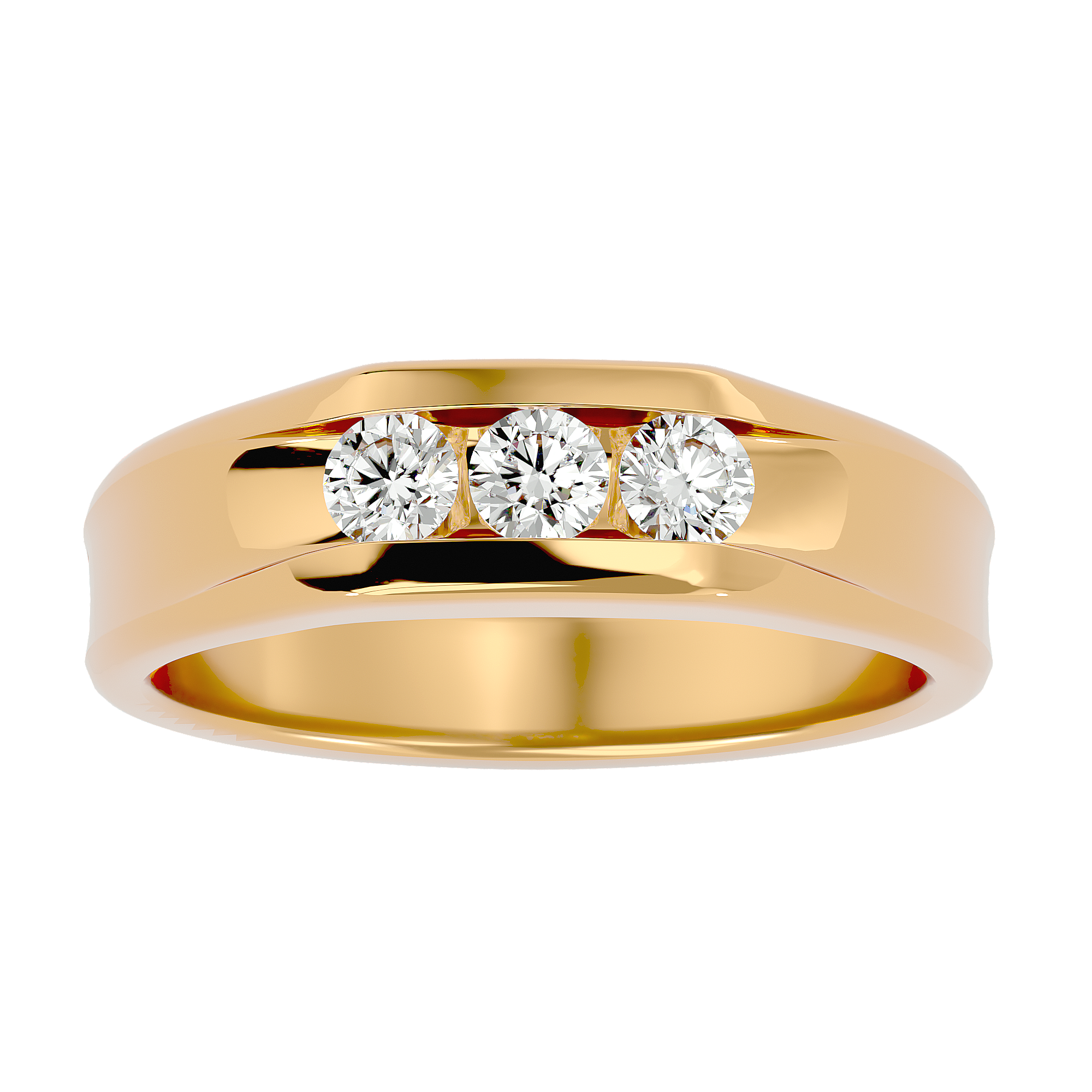 Francis Diamond Mens Studded Ring