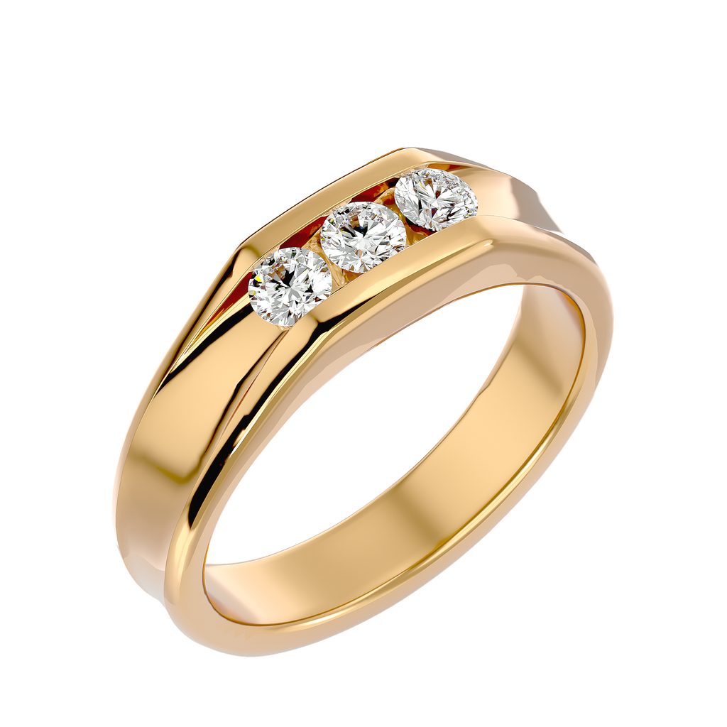 Francis Diamond Mens Studded Ring