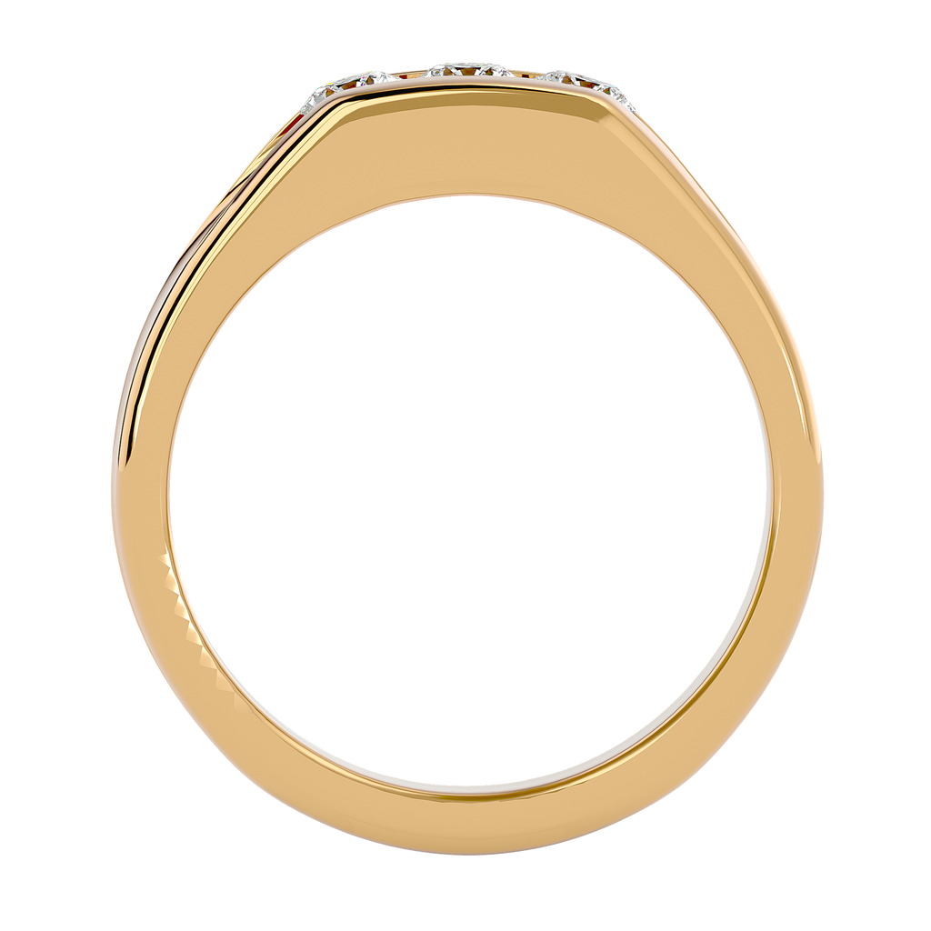 Francis Diamond Mens Studded Ring