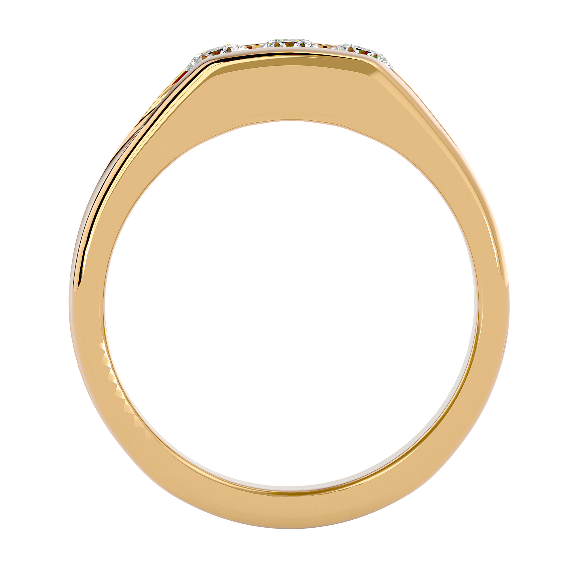 Francis Diamond Mens Studded Ring