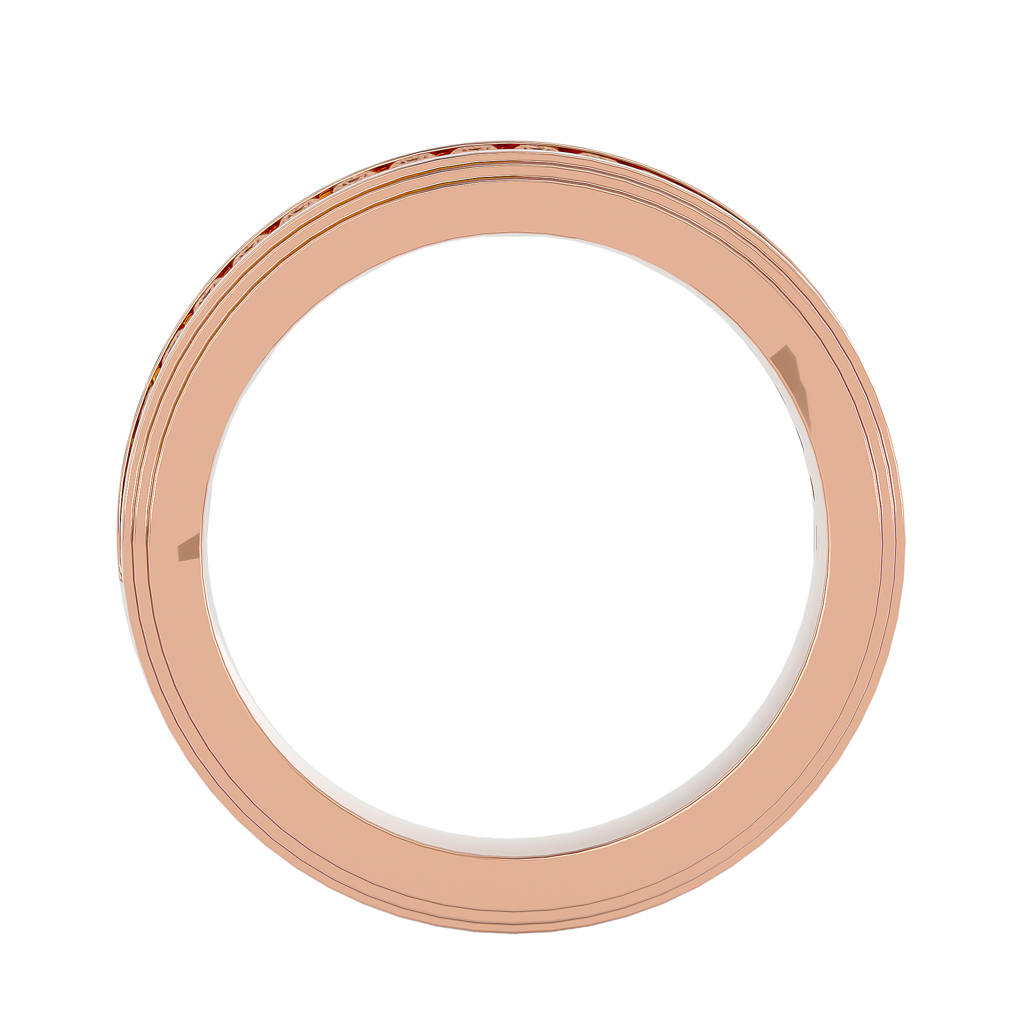 George Diamond Mens Studded Ring