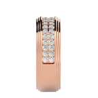 George Diamond Mens Studded Ring