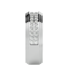 George Diamond Mens Studded Ring
