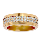 George Diamond Mens Studded Ring